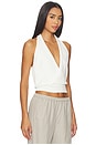 view 2 of 4 Knit Halter Top in White