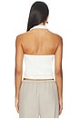 view 3 of 4 Knit Halter Top in White