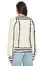 view 3 of 4 Sapiq Sweater in Ivory & Black