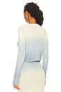 view 3 of 4 Malla Sweater in Ivory & Sky Blue Gradient