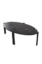 view 2 of 6 Tribus Oval Coffee Table in Black & Black