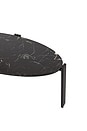 view 4 of 6 Tribus Oval Coffee Table in Black & Black