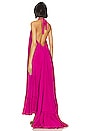 view 3 of 3 Sadie Gown in Magenta