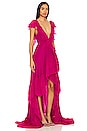 view 2 of 3 Wabash Gown in Magenta