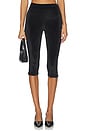 view 1 of 6 Shreya Velvet Capri in Black