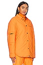view 3 of 4 Pillow Shirt Jacket in Safety Orange