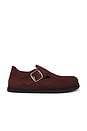 view 1 of 5 London Suede 1774 Clog in Deep Burgundy