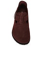view 4 of 5 London Suede 1774 Clog in Deep Burgundy