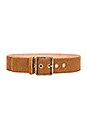 view 1 of 3 Asia Cow Hair Belt in Camel