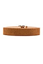 view 2 of 3 Asia Cow Hair Belt in Camel