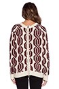 view 3 of 3 PULL CALLA in Ecru & Bordeaux
