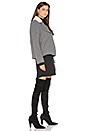view 2 of 3 MANTEAU AVEC IMITATION FOURRURE LEONOR in Gris