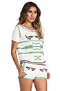 view 2 of 6 Corabia Tribal Print Top in Ecru