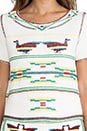 view 5 of 6 Corabia Tribal Print Top in Ecru