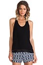 view 1 of 5 Lisburn Racer Back Tank in Noir