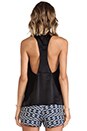 view 3 of 5 Lisburn Racer Back Tank in Noir