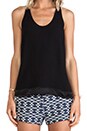 view 5 of 5 Lisburn Racer Back Tank in Noir