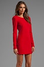 view 3 of 6 Caroline Long Sleeve Dress in Red