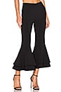 view 1 of 4 x REVOLVE Supafly Crop Double Ruffle Pant in Black