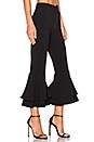 view 2 of 4 x REVOLVE Supafly Crop Double Ruffle Pant in Black
