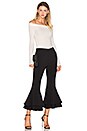 view 4 of 4 x REVOLVE Supafly Crop Double Ruffle Pant in Black