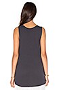 view 3 of 4 Feelin Single Rad Long Tank in Black & White