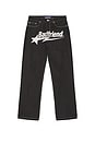 view 4 of 5 Undone Denim Star Pant in Black & White