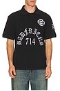 view 2 of 6 Best Out Embroidered Knit Polo in Black & White