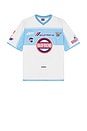 view 1 of 4 Soccer Jersey in Bone & Blue