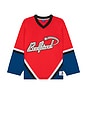 view 4 of 5 Hockey Jersey in Red & Navy