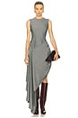 view 1 of 5 Sash Dress in Grey Melange