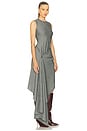 view 3 of 5 Sash Dress in Grey Melange