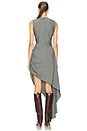 view 5 of 5 Sash Dress in Grey Melange