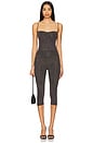 view 5 of 6 Cassia Capri Pant in Black & Gold