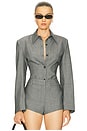 view 1 of 4 Jagger Blouse in Grey Melange