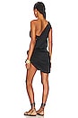 view 4 of 4 MINIVESTIDO UN HOMBRO ORIANA in Black