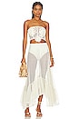 view 4 of 4 Jardin De Las Rosas Maxi Skirt in Ivory
