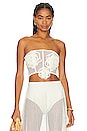 view 1 of 4 JARDIN DE LAS ROSAS クロップトップ in Ivory