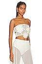 view 2 of 4 JARDIN DE LAS ROSAS クロップトップ in Ivory