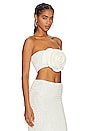 view 2 of 4 Maxi Rose Crop Top in Ivory
