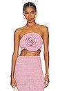 view 1 of 4 Maxi Rose Crop Top in Pink