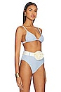 view 2 of 4 Rosa Maria Triangle Bikini Top in Pastel Blue