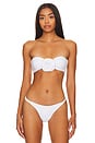 view 1 of 5 Oriana Bandeau Bikini Top in White