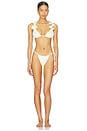 view 4 of 4 Flore Bikini Tiny Bottom in Ivory