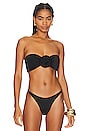 view 1 of 4 Oriana Bandeau Bikini Top in Black