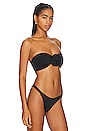 view 2 of 4 Oriana Bandeau Bikini Top in Black