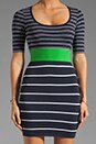 view 5 of 6 Synchronized Diving Dress in Navy/Green in Navy & Green