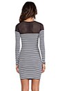view 3 of 6 Open Net Dress in Stripe