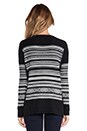 view 3 of 3 Nordic Ski Sweater in Black & White