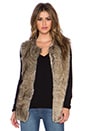 view 1 of 3 Waverly Faux Fur Vest in Brown